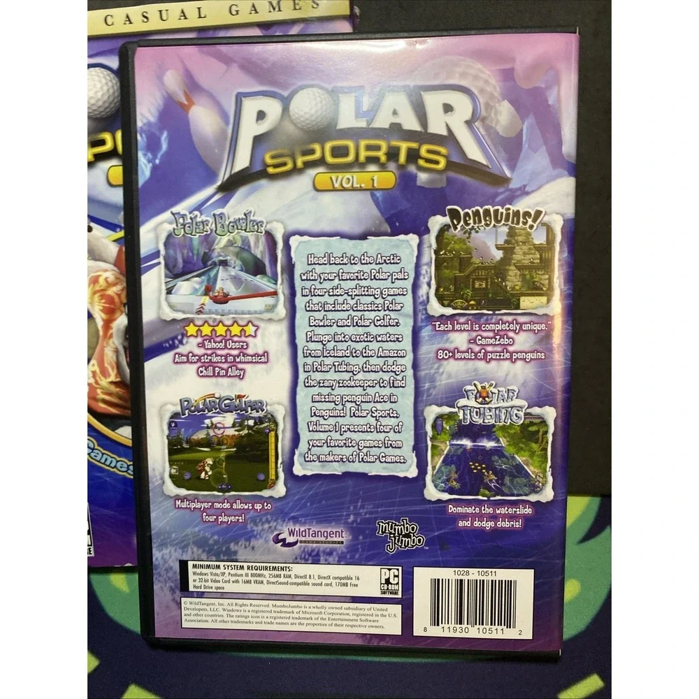 Polar Sports Volume 1 PC Video Game CD-ROM Windows Vista/XP Mumbo Jumbo Games